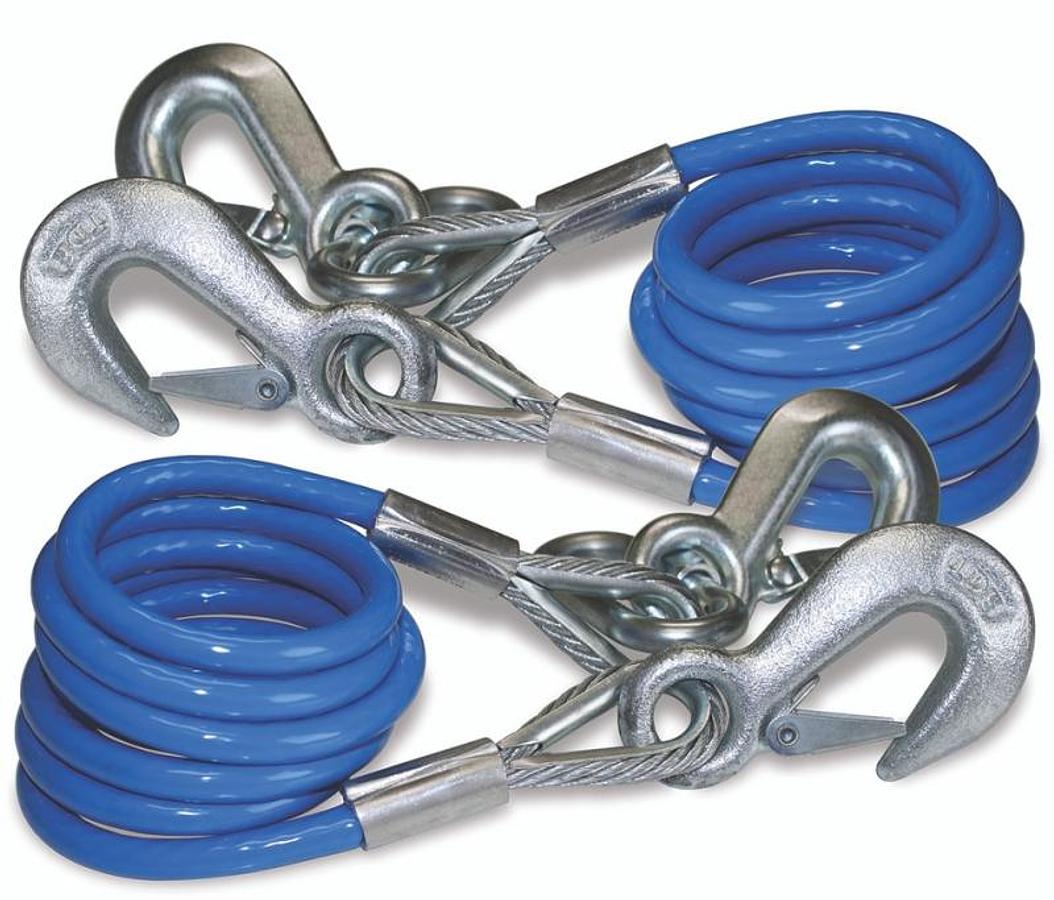 Coiled Cables With 2 Hooks 6k - 1 Pair