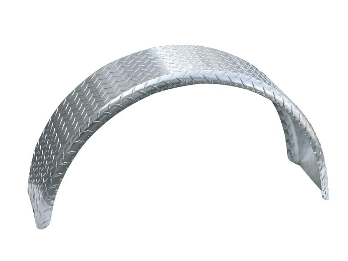 Single Tread Brite Fender 9" X 33.75" X 14.875" Aluminum