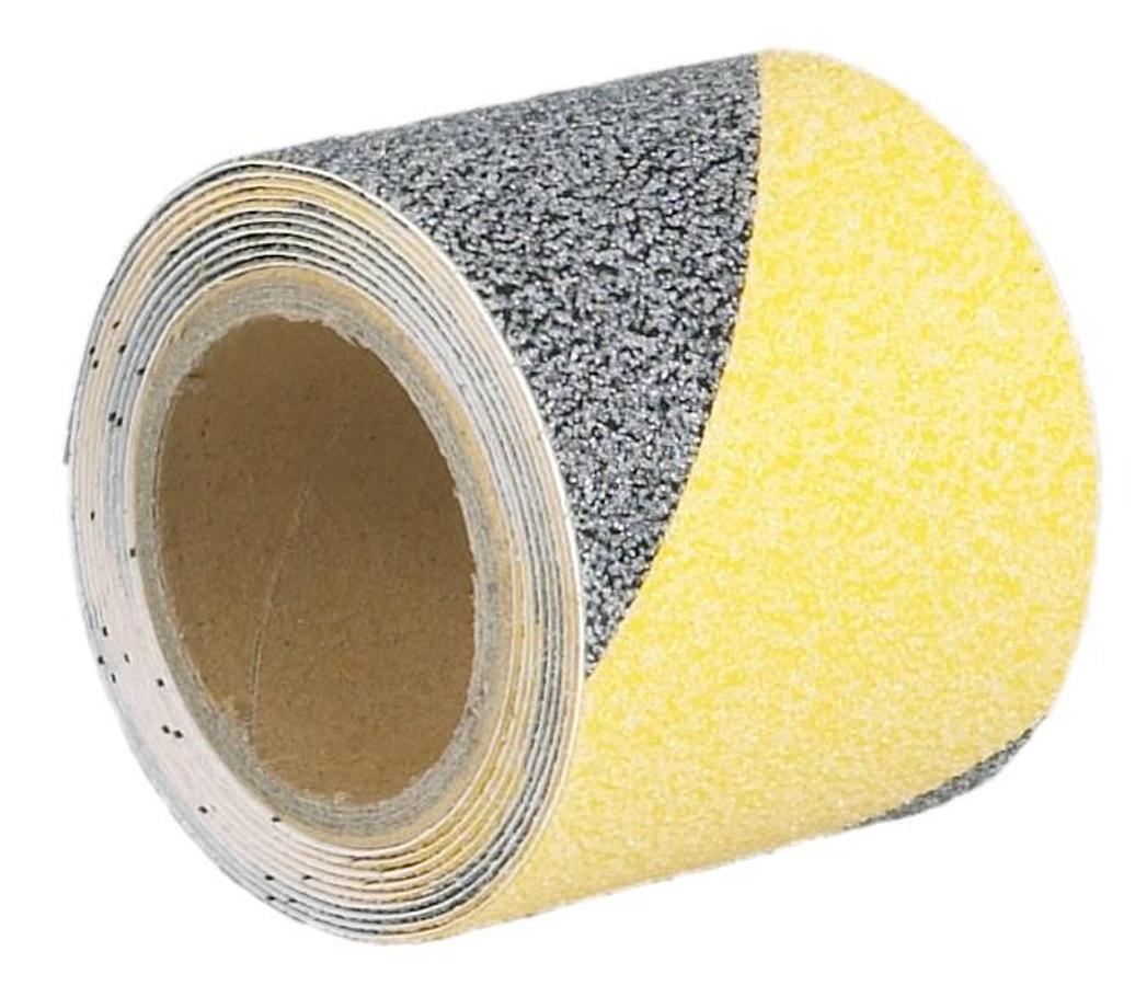 Safety Grit Tape - Yellow/black 2" X 5'