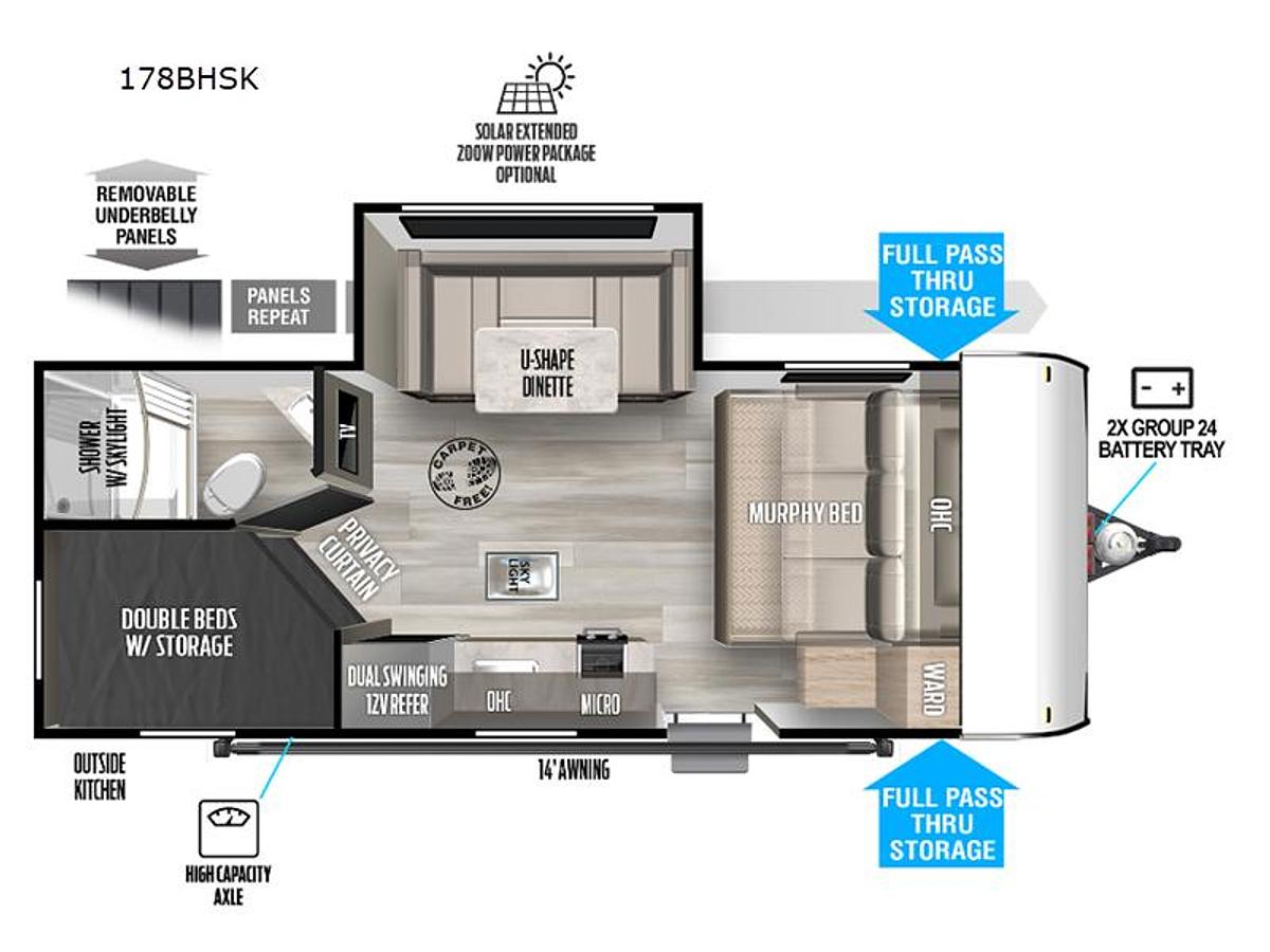 Used Used 2023 Forest River RV Salem FSX 178BHSK