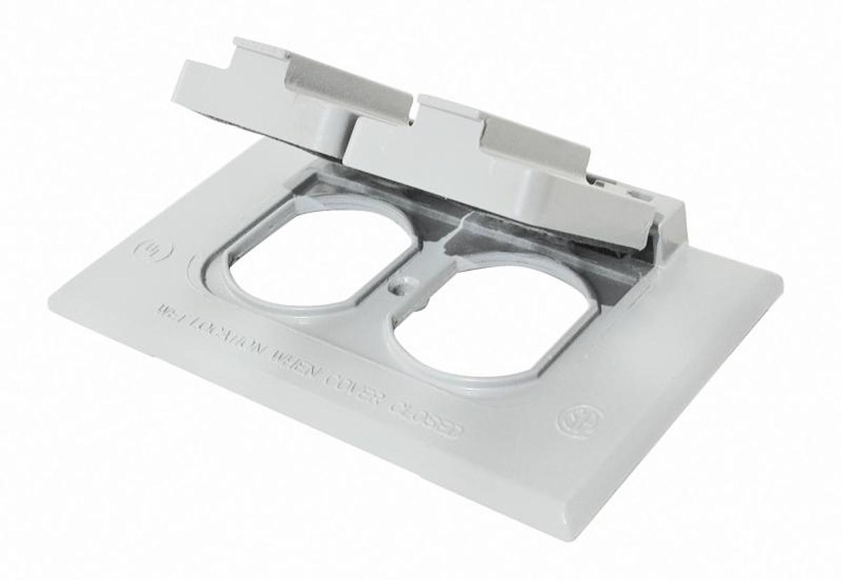 Receptacle Cover - White