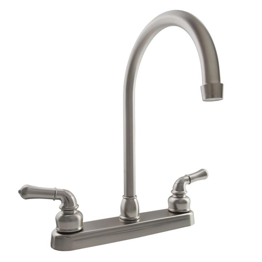 J-spout Rv Kitchen Faucet - Brushed Satin Nickel