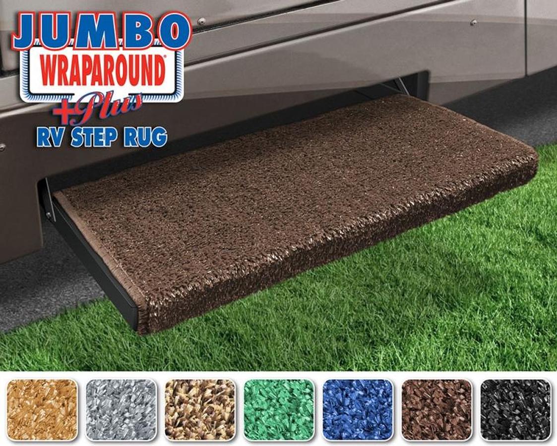Jumbo Wraparound + Plus Rv Step Rug - 23" - Espresso