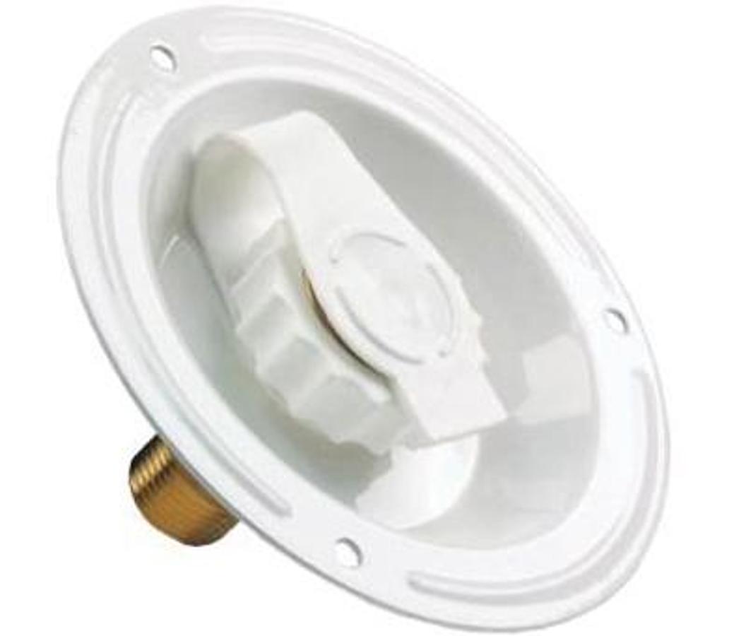 City Water Dish - White Metal Mpt