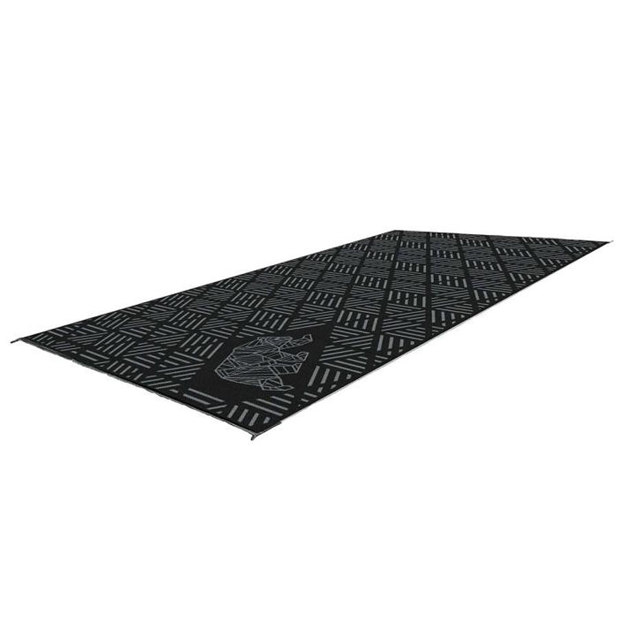 Striped Peaks Outdoor Mat 18' X 9' Black/grey