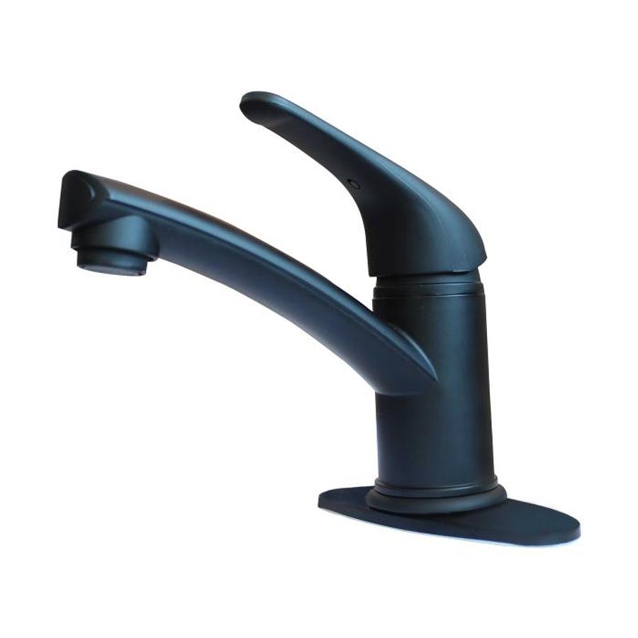 Single Lever Bathroom Faucet - Black Matte