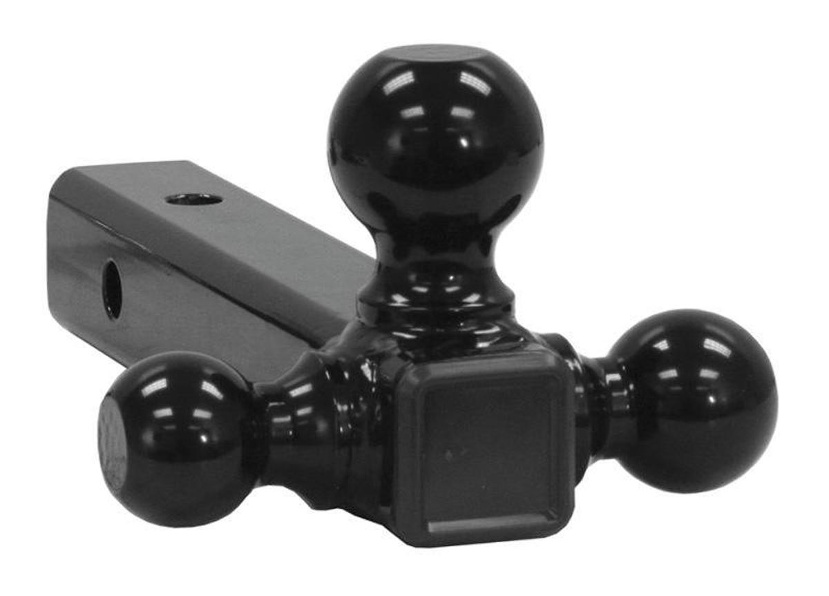 Tri-ball Tubular Hitch Bar Black Balls