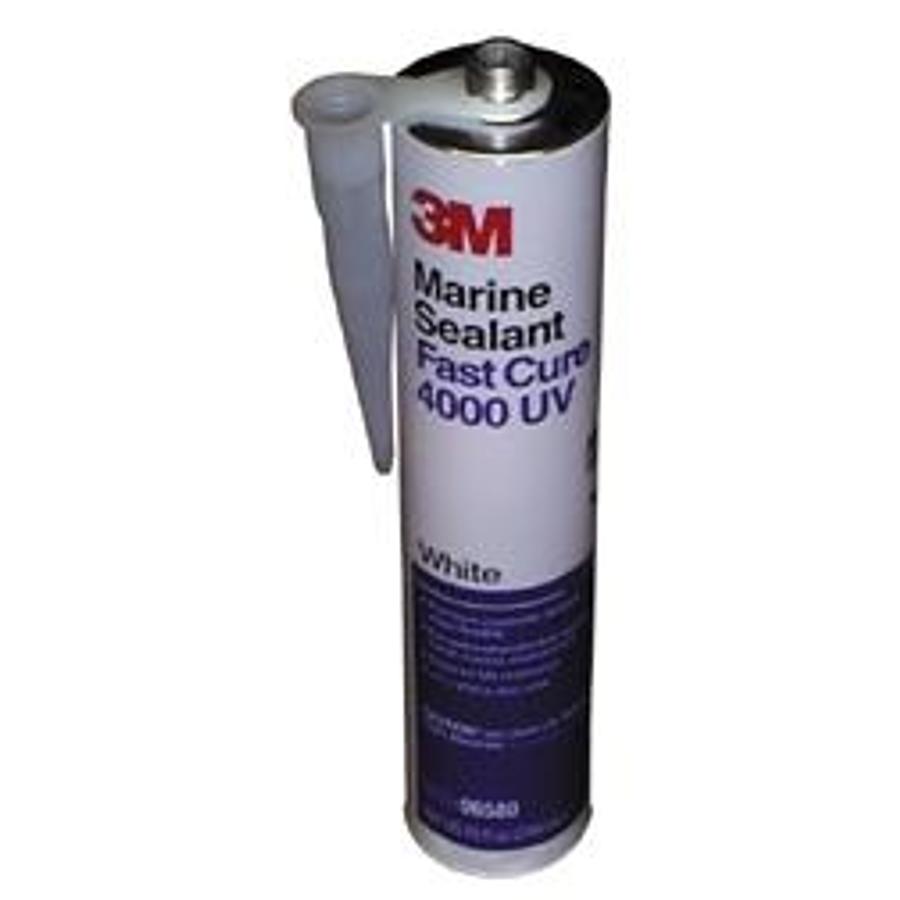 Marine Adhesive/sealant Fast Cure 4000 1/10 Gallon Cartridge - - White