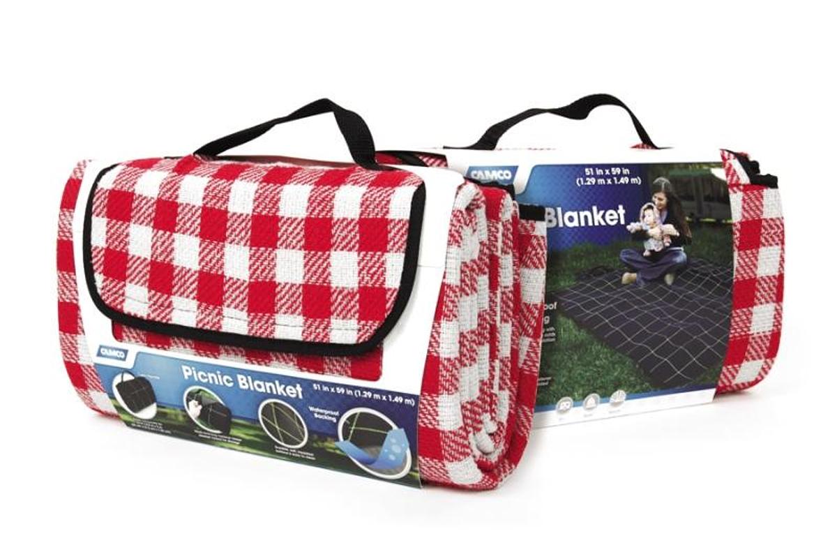 Picnic Blanket - Red And White Checkered