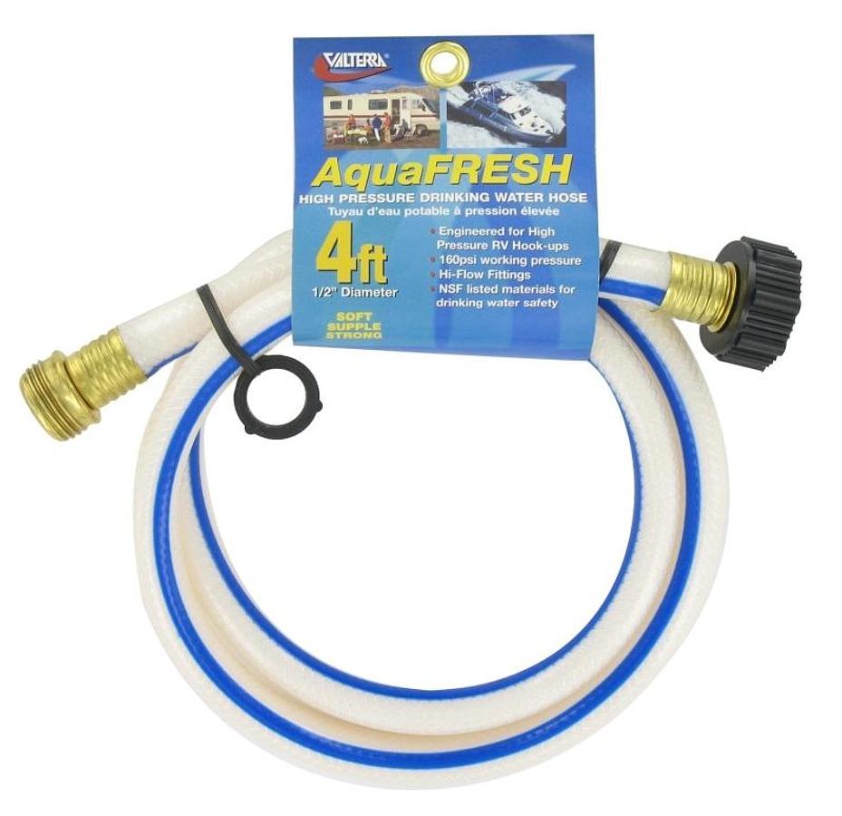 Drinking Water Utility Hose, 1/2″ X 4′, White