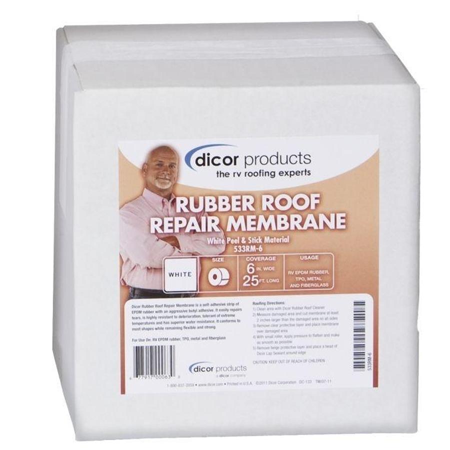Dicor Epdm Rubber Roof Repair Membrane 12" X 25'
