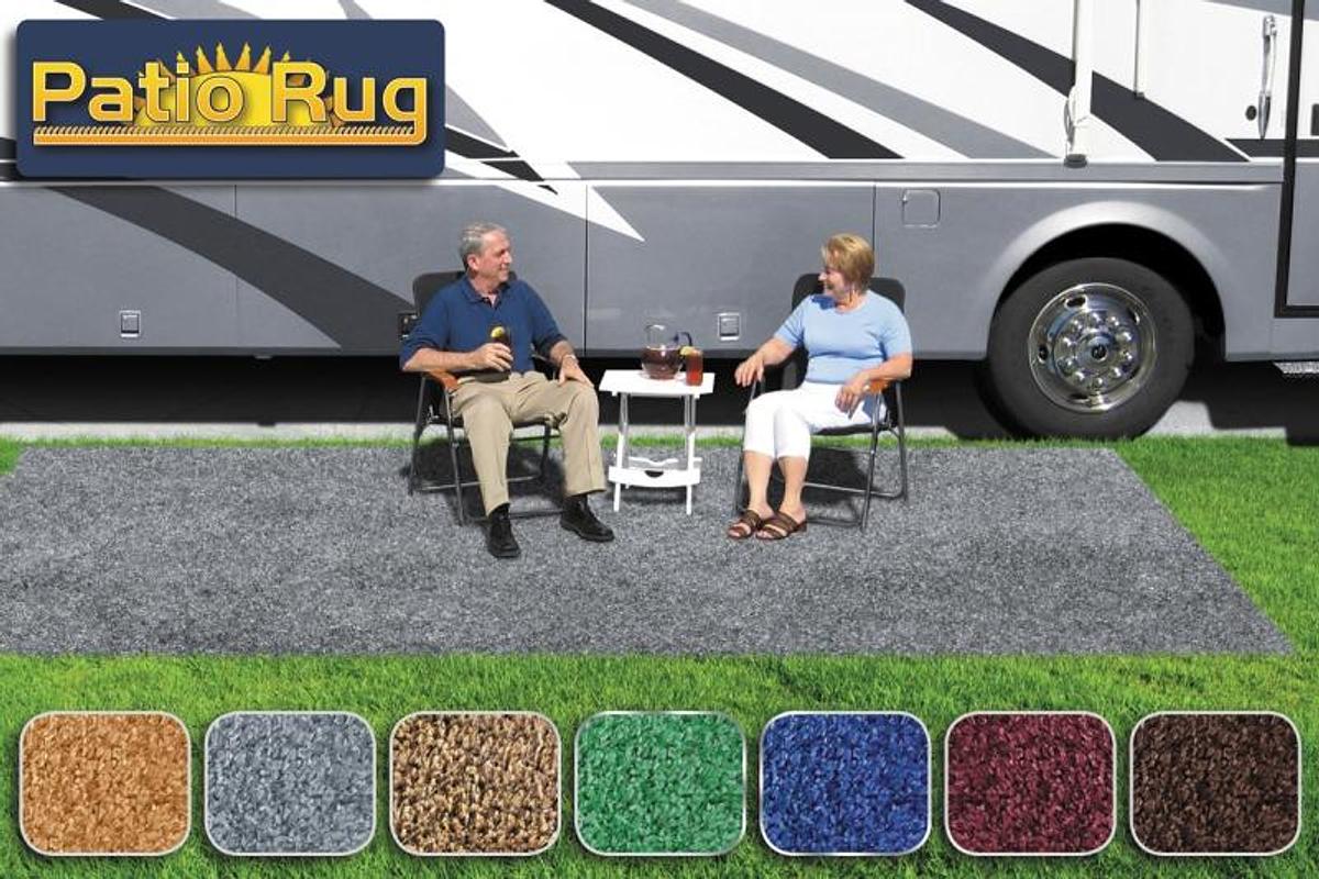 Patio Rug 8' X 20' - Stone Grey