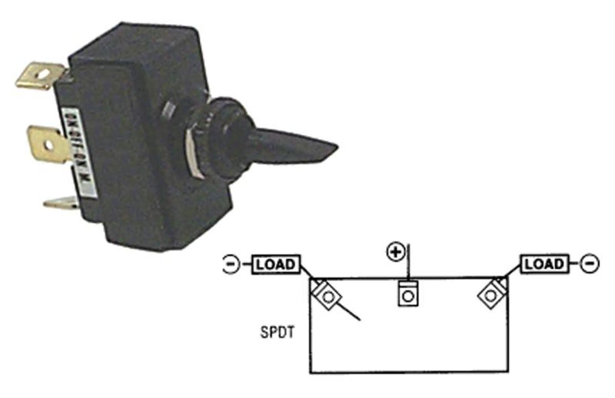 Switch Toggle Standard On Off Mom On Single Pole