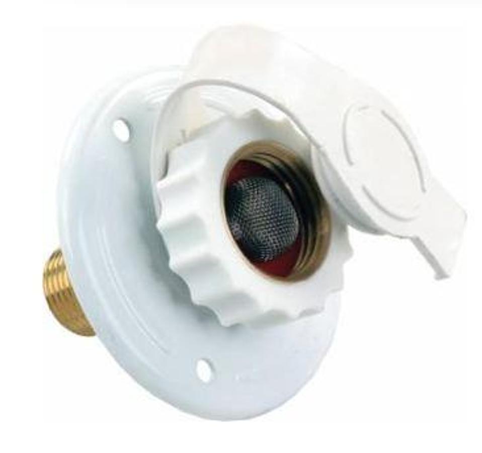 City Water Flange White Metal Mpt