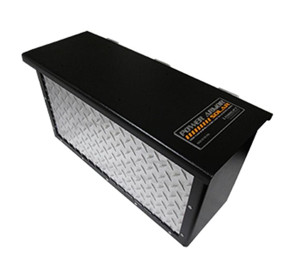 Powerarmor Locking Battery Box For 12 Volt Battery 24" Length - Black