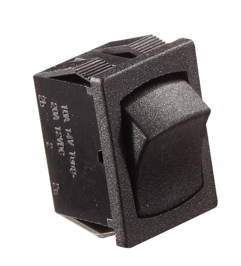 Spst On/off Rocker Switch, Black