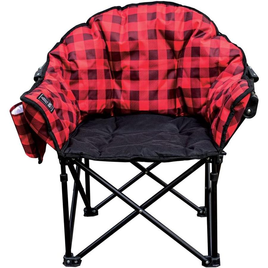 Kuma Lazy Bear Junior Chair - Red Plaid