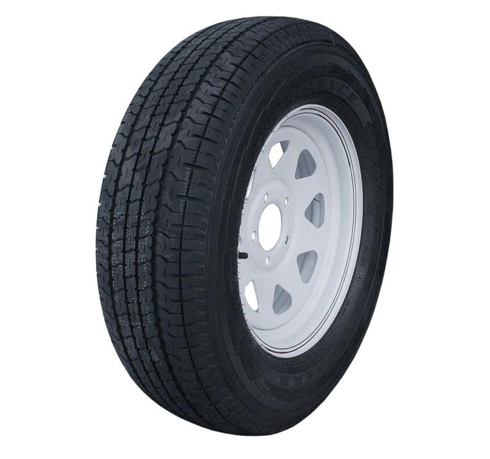 Tire And Wheel St205/75r 14 Lrd 5 Hole Goodyear Endurance White Spoke Wheel