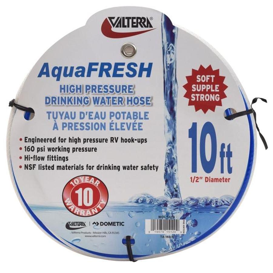 Drinking Water Hose, 1/2″ X 10′, White