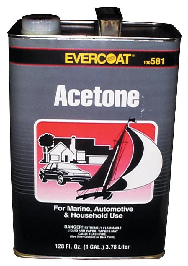 Acetone Brush Cleaner - Gallon, 4/cs