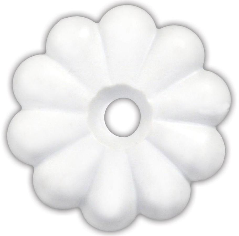 Rosette Plastic White - 14/pk