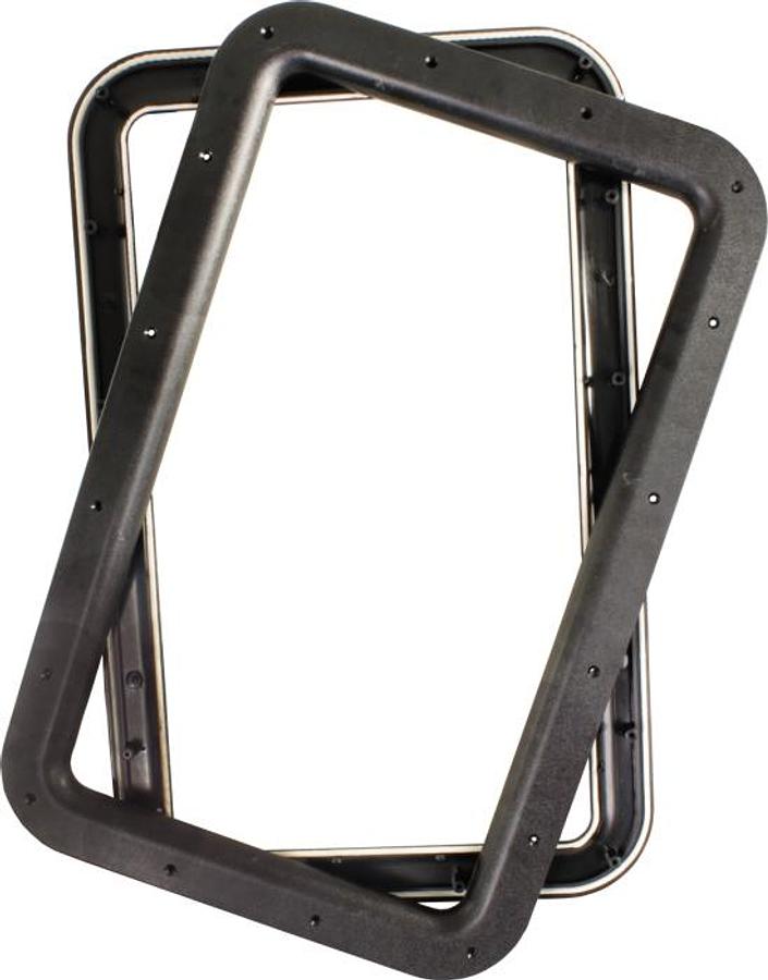 Rv Deluxe Entry Door Window Frame - Black