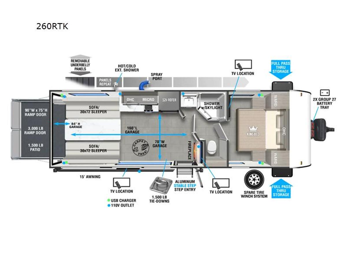 New 2026 Forest River RV Salem FSX 260RTK