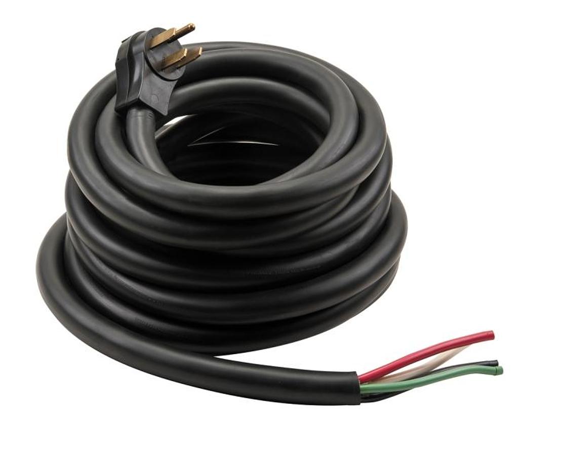 50 Amp Power Supply Cord 30' 6/3-8/1 Male Stw 6