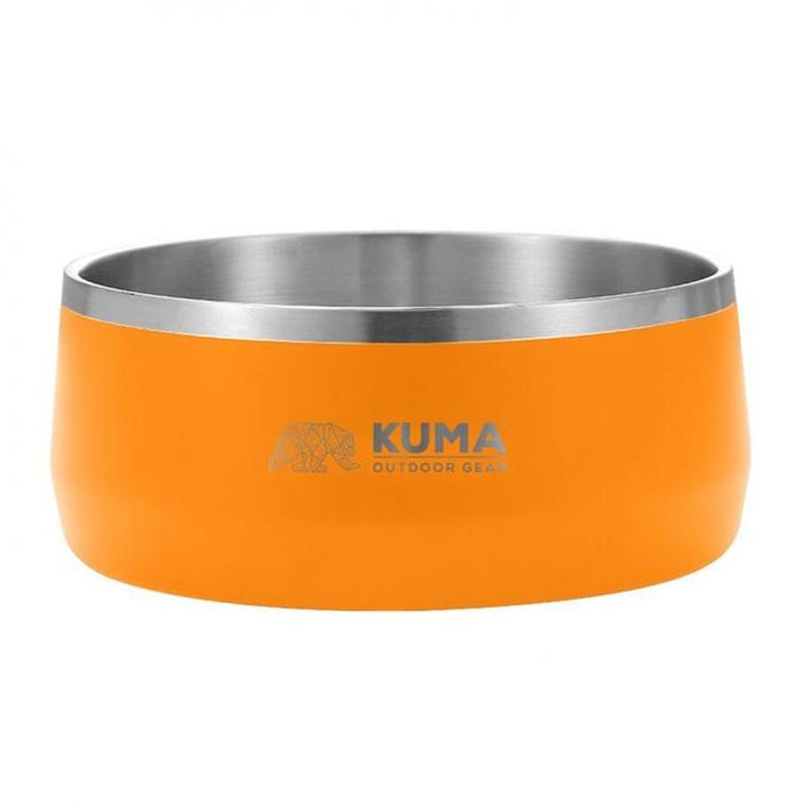 Kuma Dog Bowl Stainless Steel - Orange