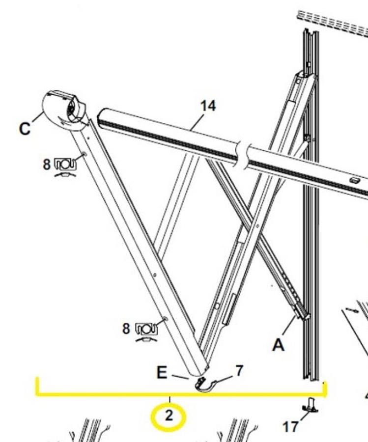 Compass Hardware Halfset Back Adjustable - Black