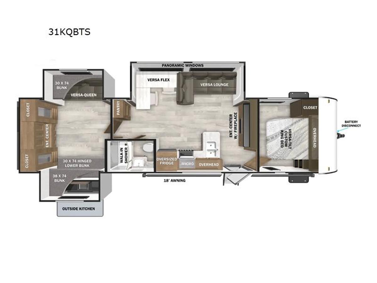 New 2026 Forest River RV Salem 31KQBTS