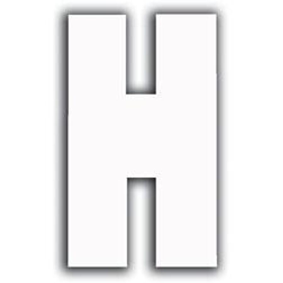 White Letter - H