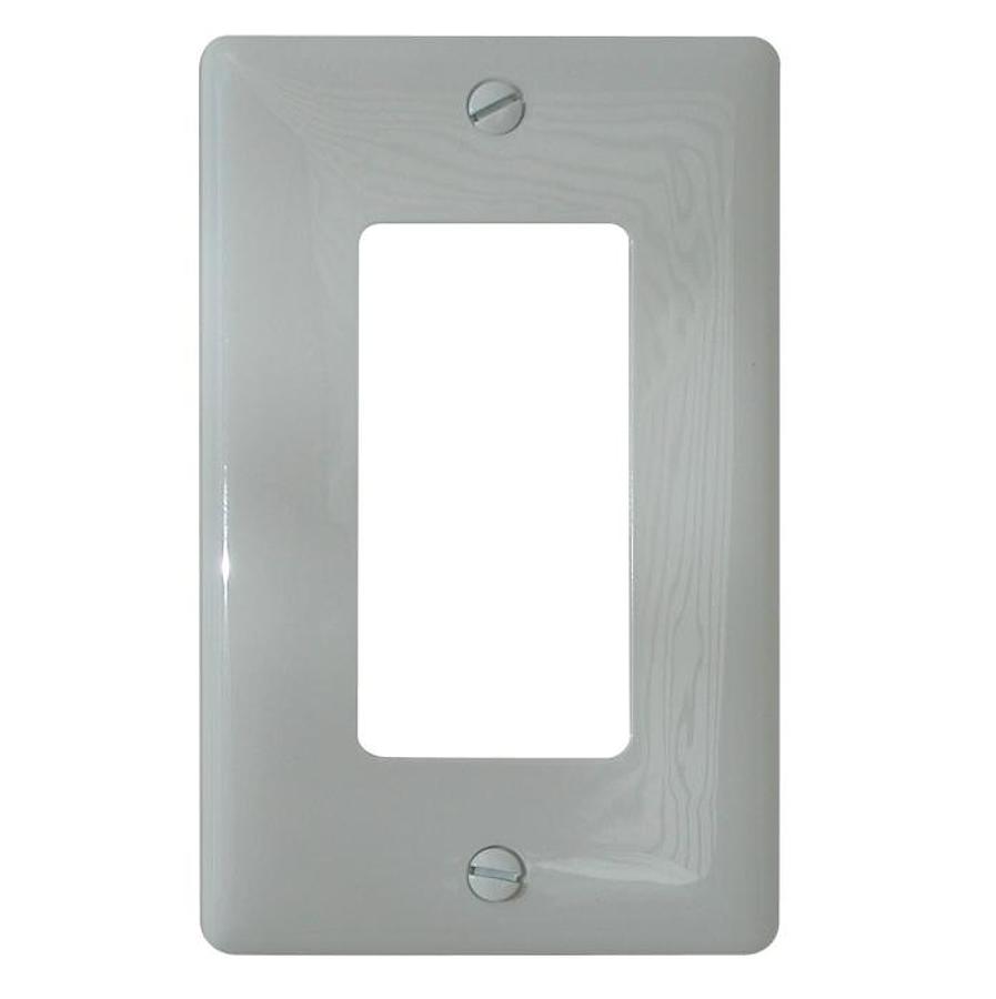 Decor Square Switch Plate - White