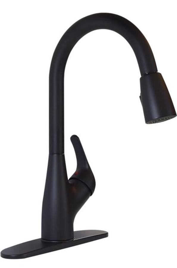 Pulldown Kitchen Faucet, Matte Black