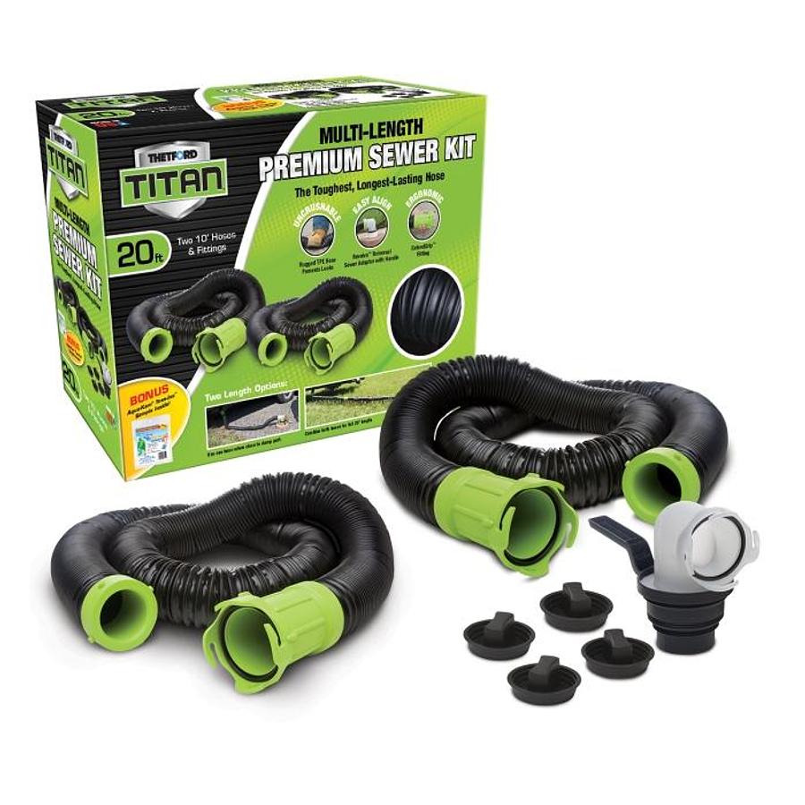 Titan Premium Sewer Hose Kit - 20'