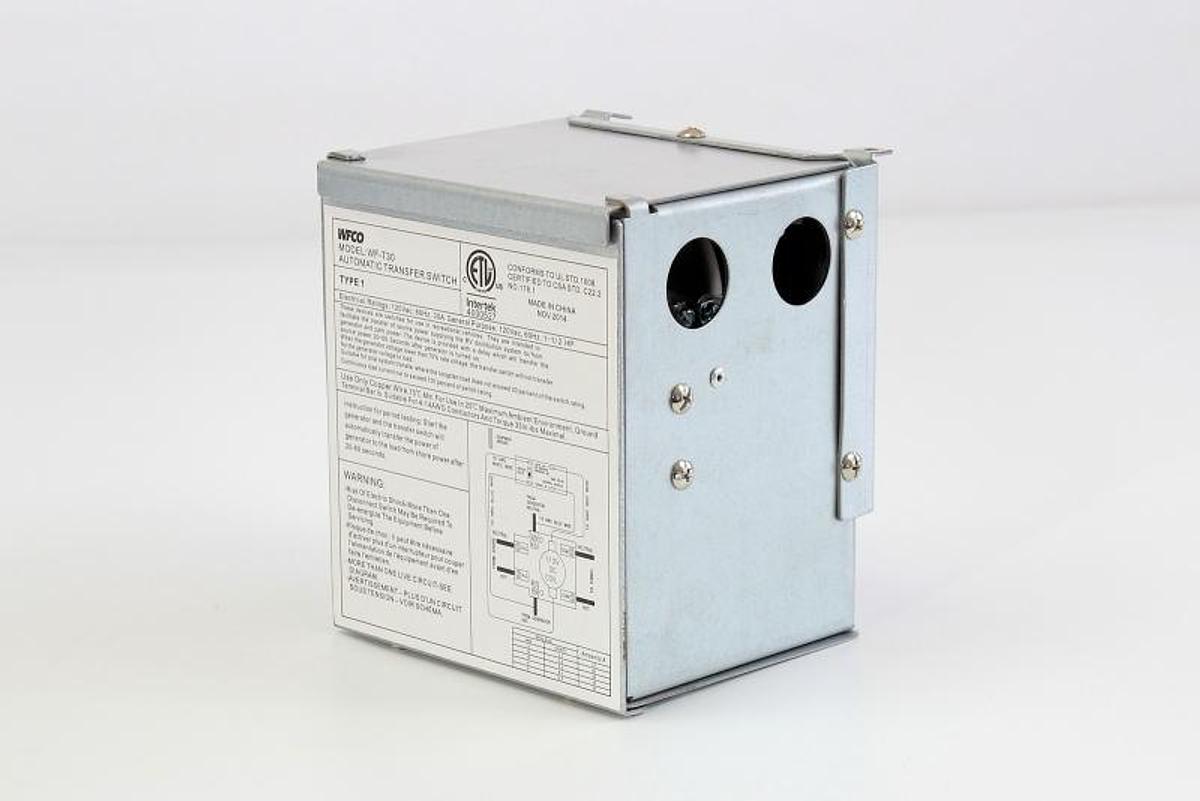 30 Amp Shore/ Generator Automatic Transfer Switch