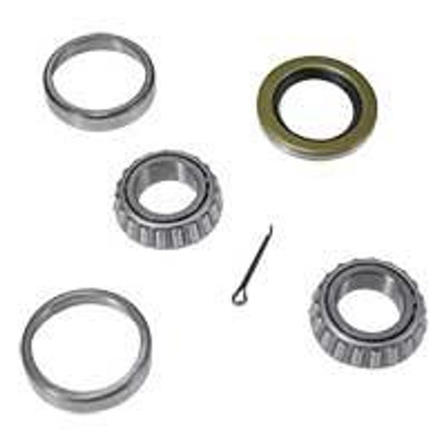 Bearing Kit 1" Straight Spindle W/o Dust Cap, L44643 Cone, L44610 Cup (6502)