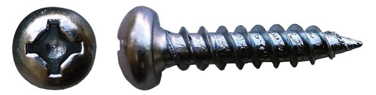 8 X 3/4 Pan Quad Fast Thread Zinc