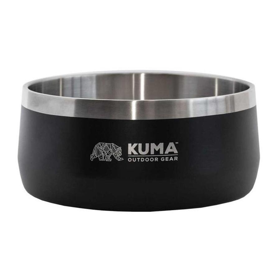 Kuma Dog Bowl Stainless Steel - Black