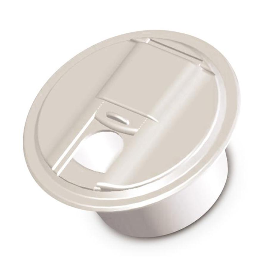 Universal Cable Hatch - White