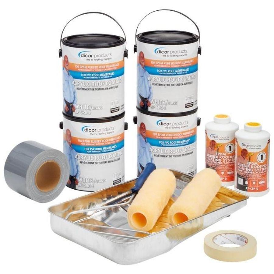 Dicor Roof Renew Kit Up To 30' Roof - White