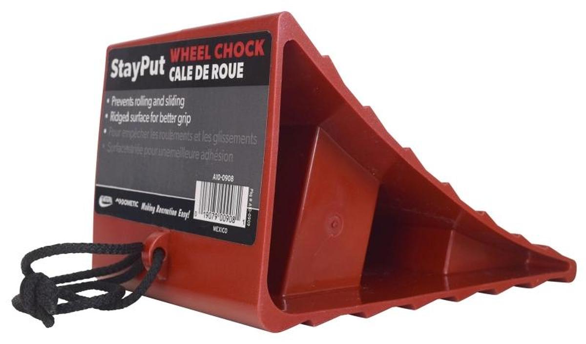 Wheel Chock, Red, Bulk