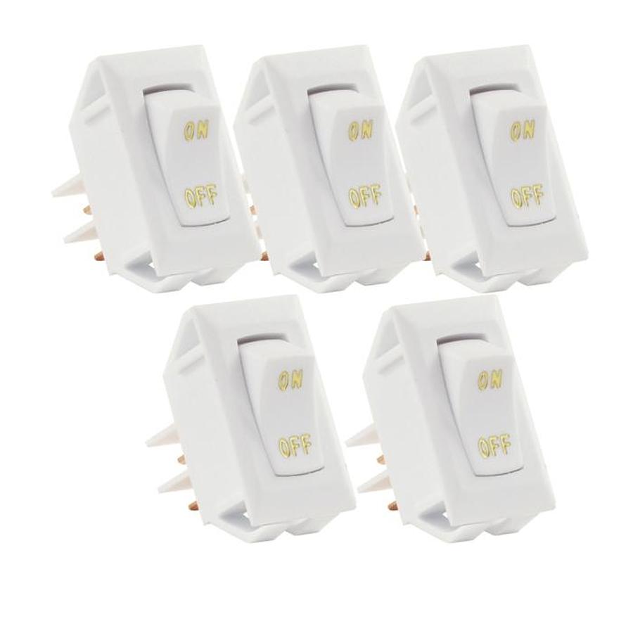 Labeled On/off Switch White 5/pk