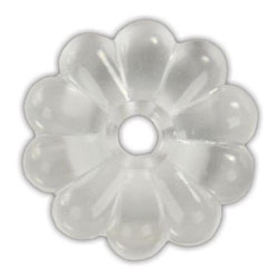 Rosette Plastic Clear - 14/pk