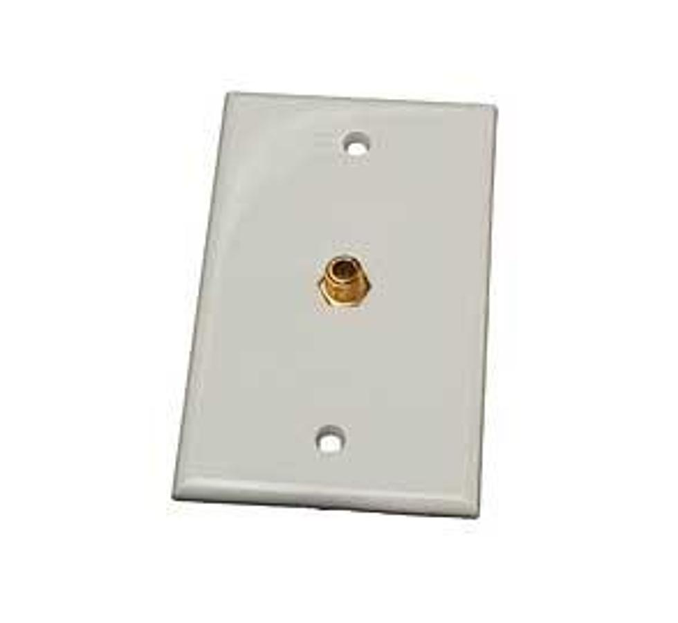 Interior Tv Wall Plate - White