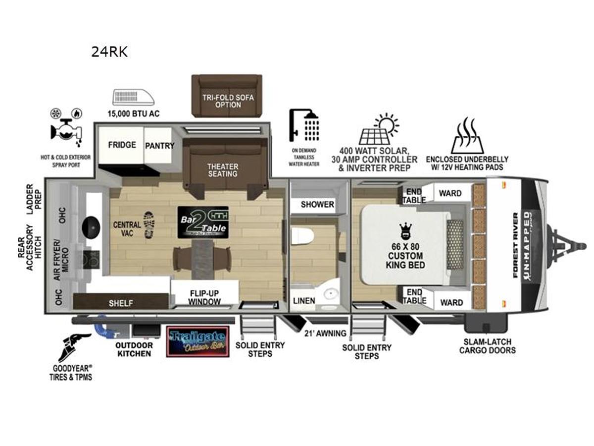 New 2026 Forest River RV Un-Mapped 24RK