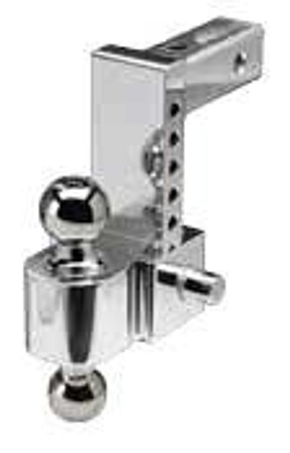 2.5" Adjustable Ball Mount 6"drop/6"rise, 2" & 2-5/16" Chrome Balls