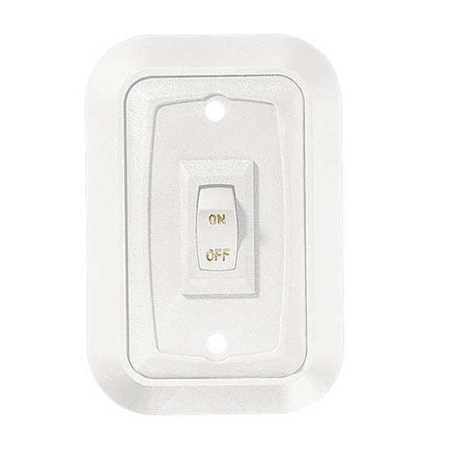 Wall Plate Switch, White, Single