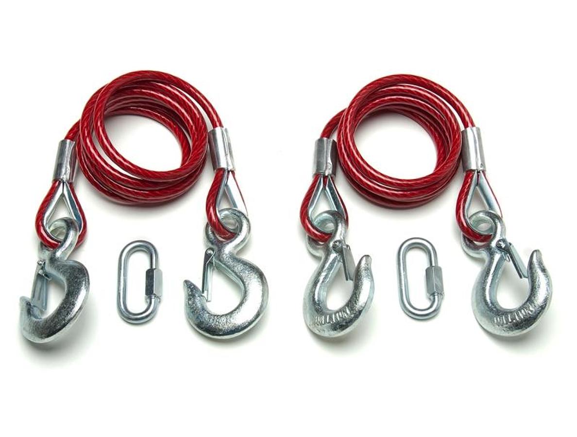 Coiled Cables With 2 Hooks 10k - 1 Pair