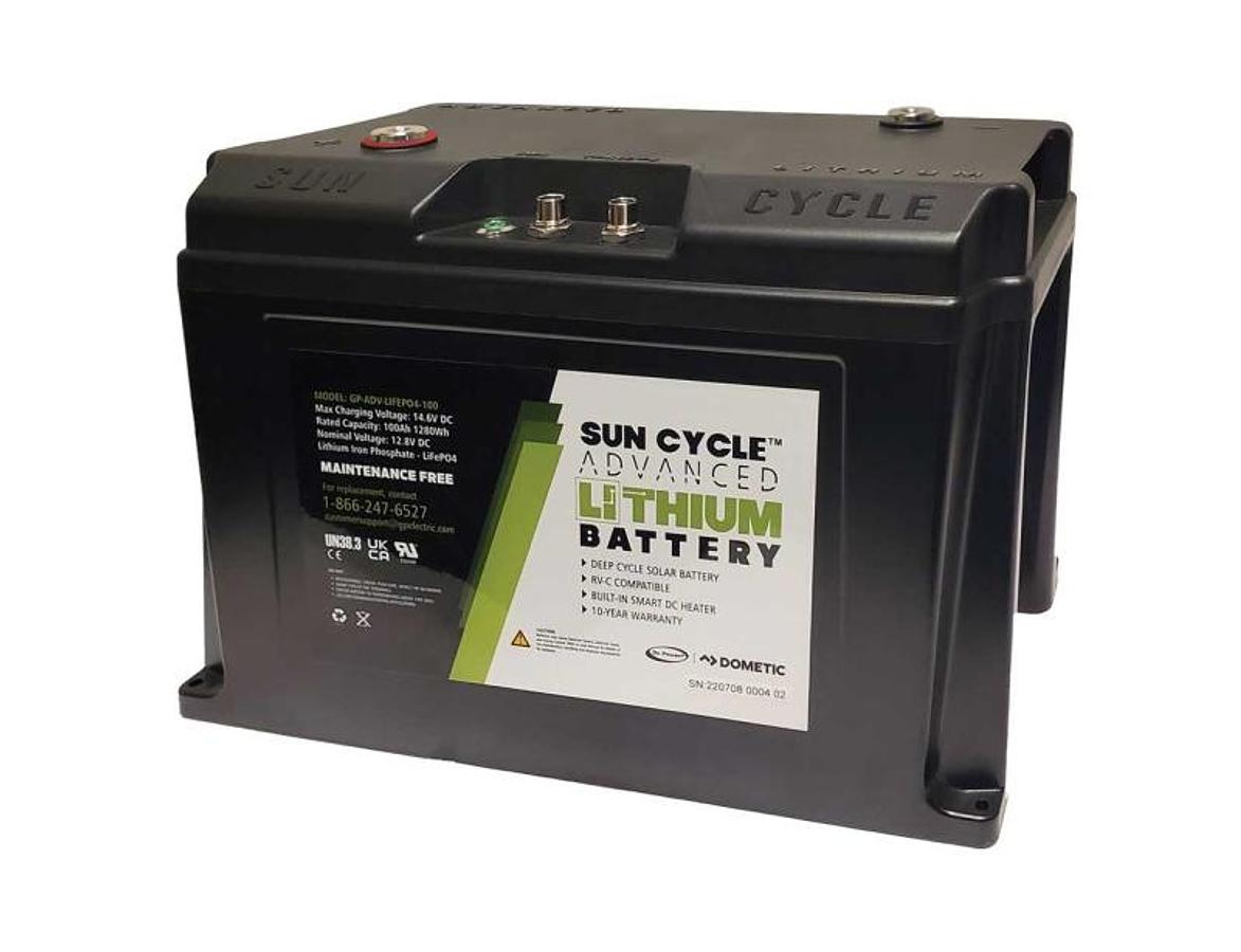 Advanced Lithium Battery 100 Amp-hour 12 Volt Group 31 (gp-adv-lifepo4-100)